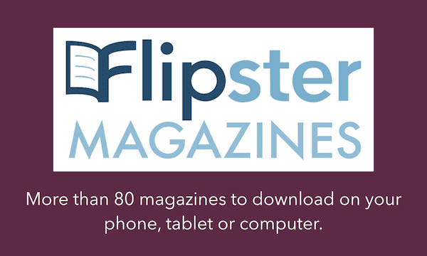 Flipster logo with text "Magazines"