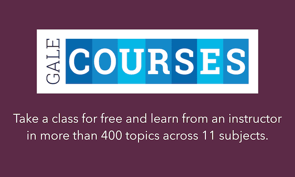 GALE COURSES free online classes.