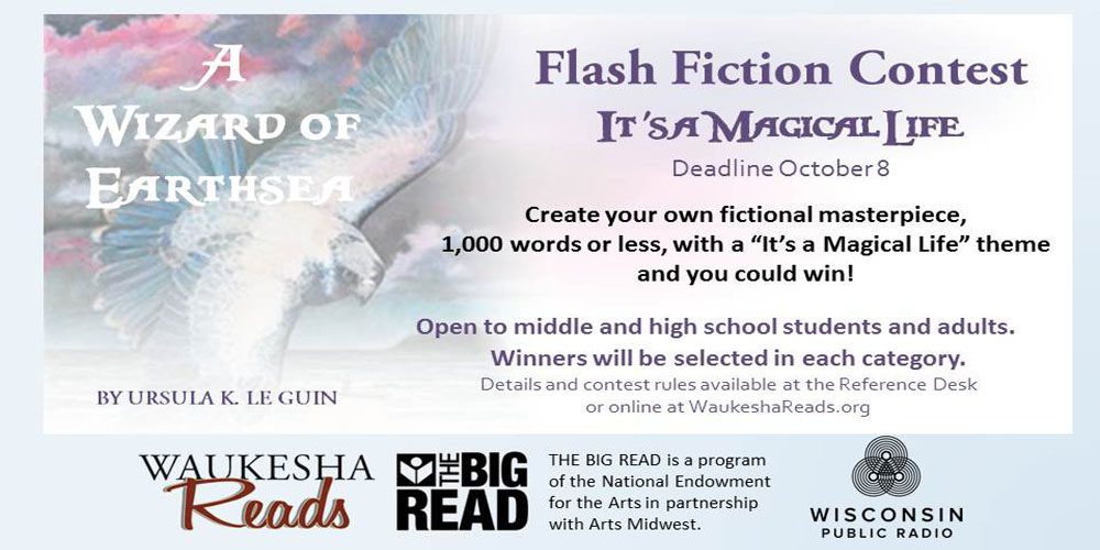 Flash fiction contest for students and adults.