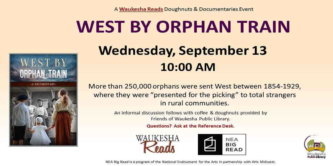 West by Orphan Train documentary September 13 10:00AM