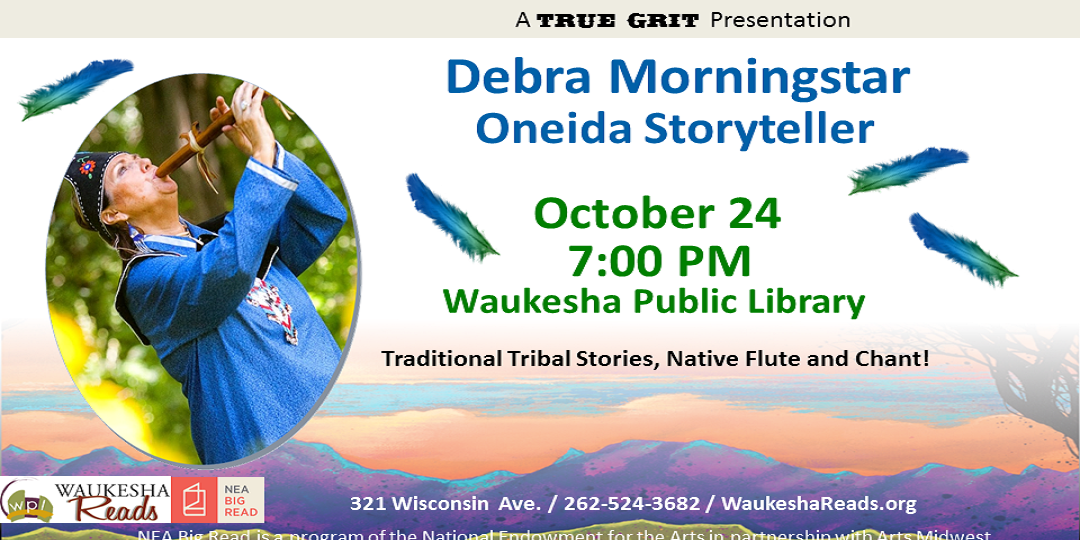 Debra Morningstar, Oneida storyteller, flute performance.