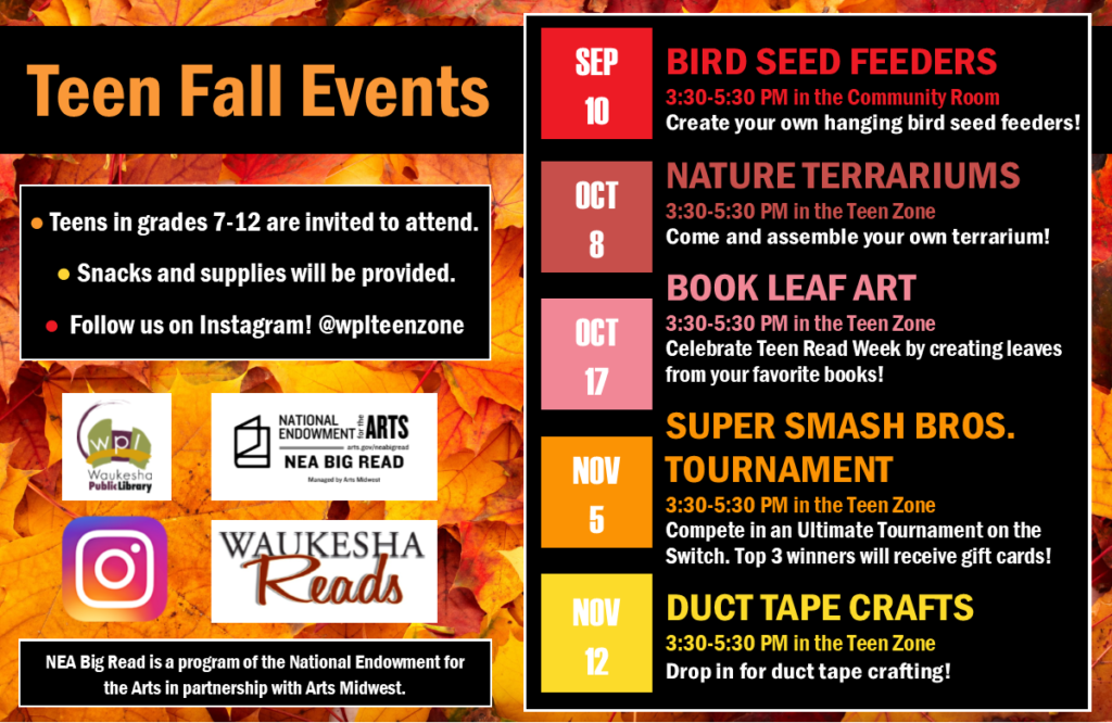 fall 2019 Waukesha Public Library