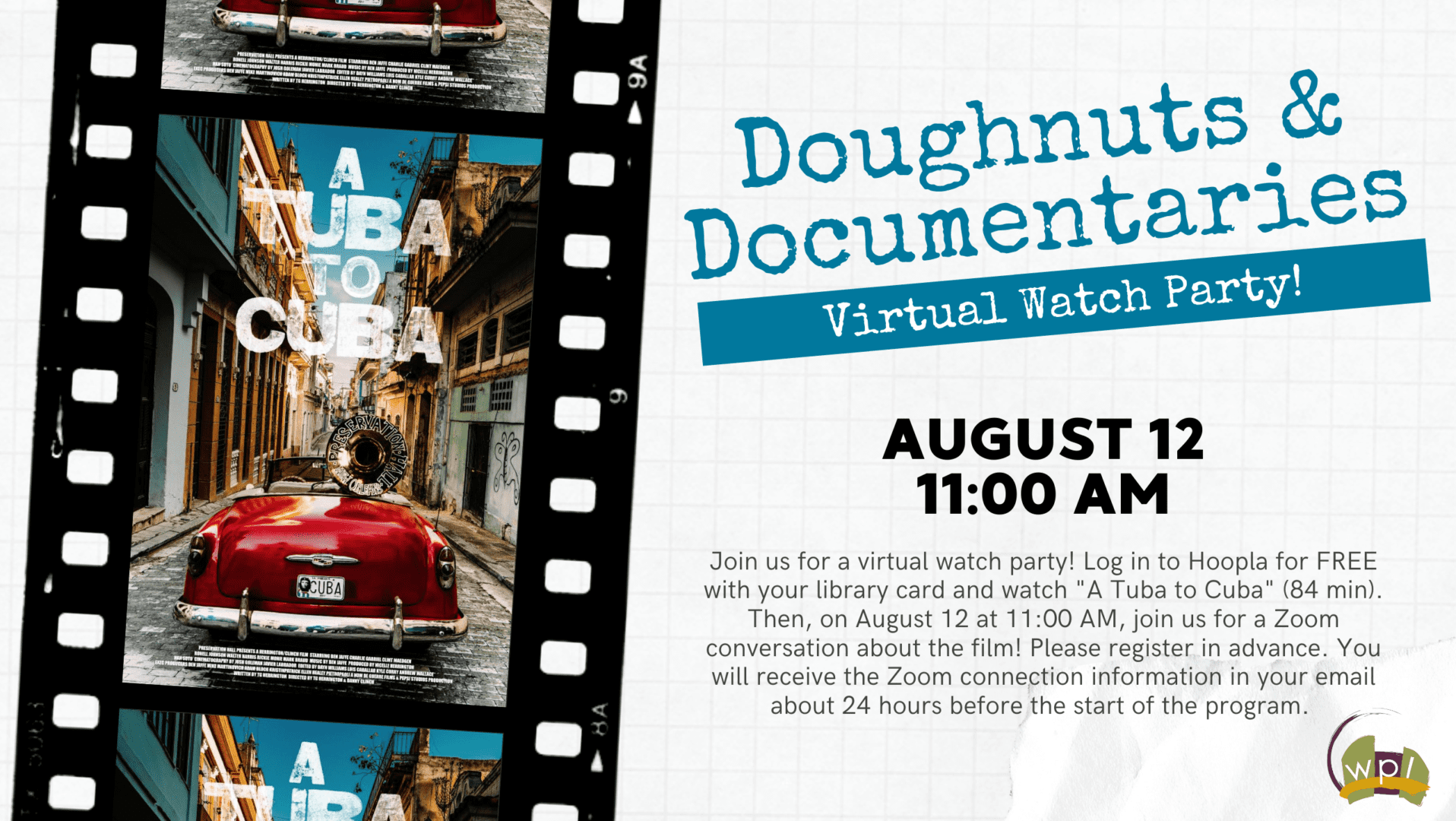 "A Tuba to Cuba" film watch party.
