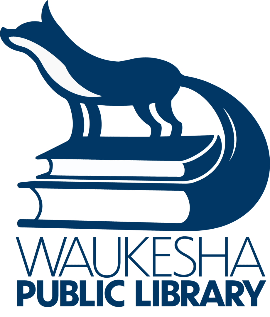 Waukesha Public Library logo with a fox.