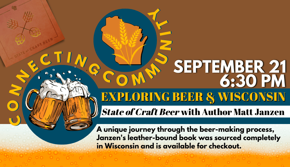 Wisconsin craft beer event with author Matt Janzen.