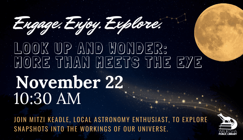 Astronomy event with full moon and stars.