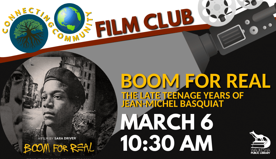 "Boom for Real" film screening poster.