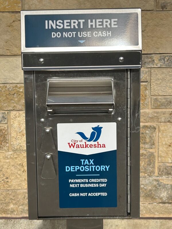 Tax Payment Box Waukesha Public Library