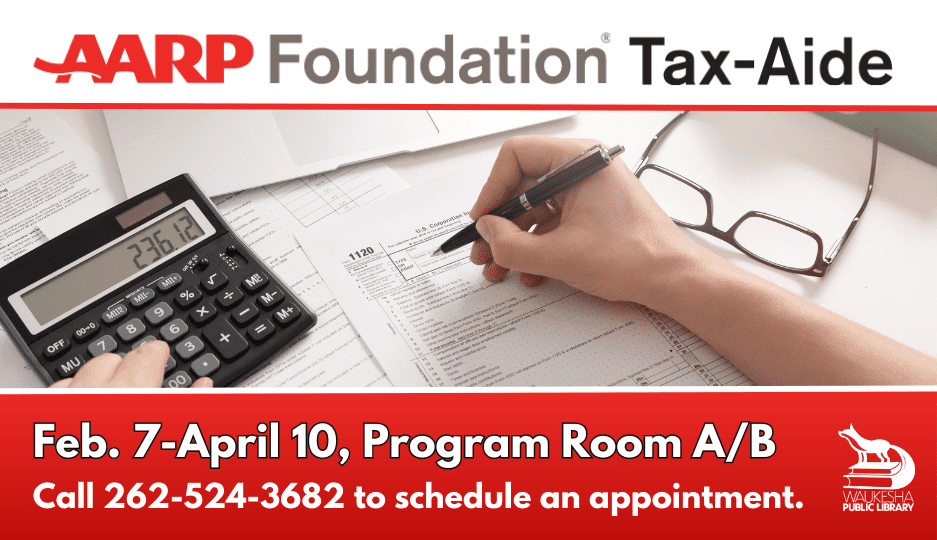 AARP Foundation Tax-Aide program at library.