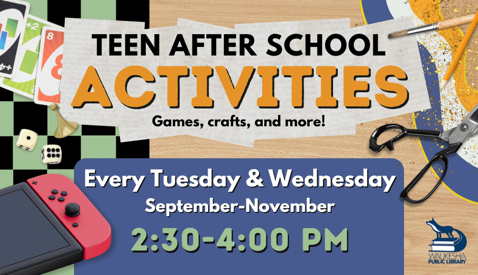 Teen after school activities: games, crafts, more.