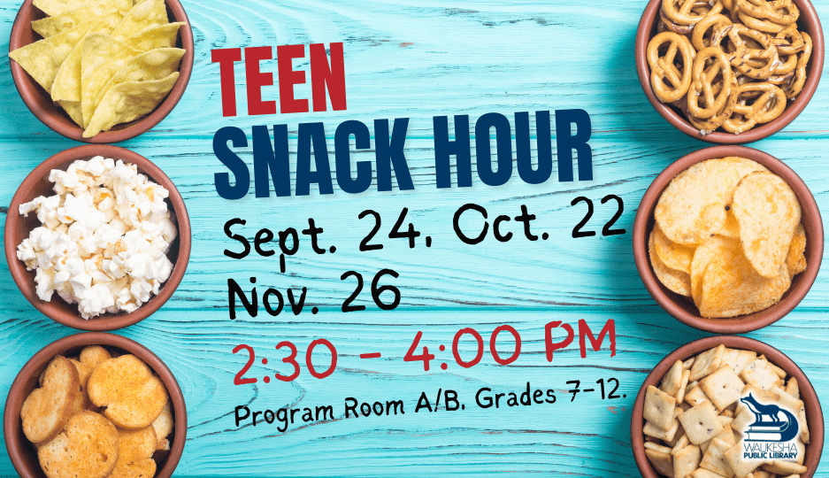 Teen snack hour with various snacks.